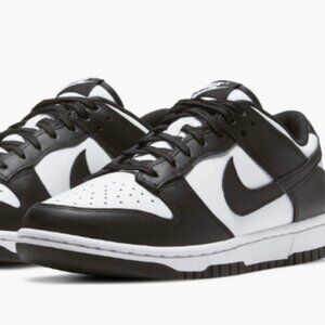 Nike Dunk Low Basketball Sneaker, Black/White, Size 10M